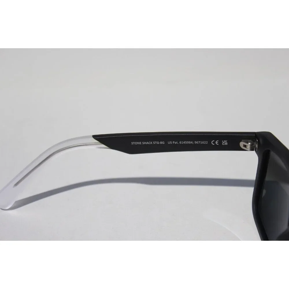 MAUI JIM Stone Shack POLARIZED Sunglasses 862-02 Black Crystal/Gray NEW Italy - Picture 8 of 11